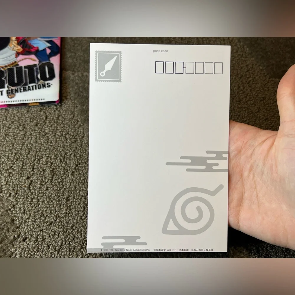 Boruto Naruto Next Generations Clear File Photo Case & Postcard Japan Anime - Picture 12 of 14